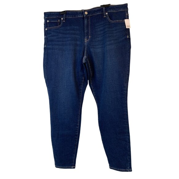 New Gap Womens Universal Legging Jeans 20 plus Super Stretch Skinny Crop 10005 - Picture 1 of 8
